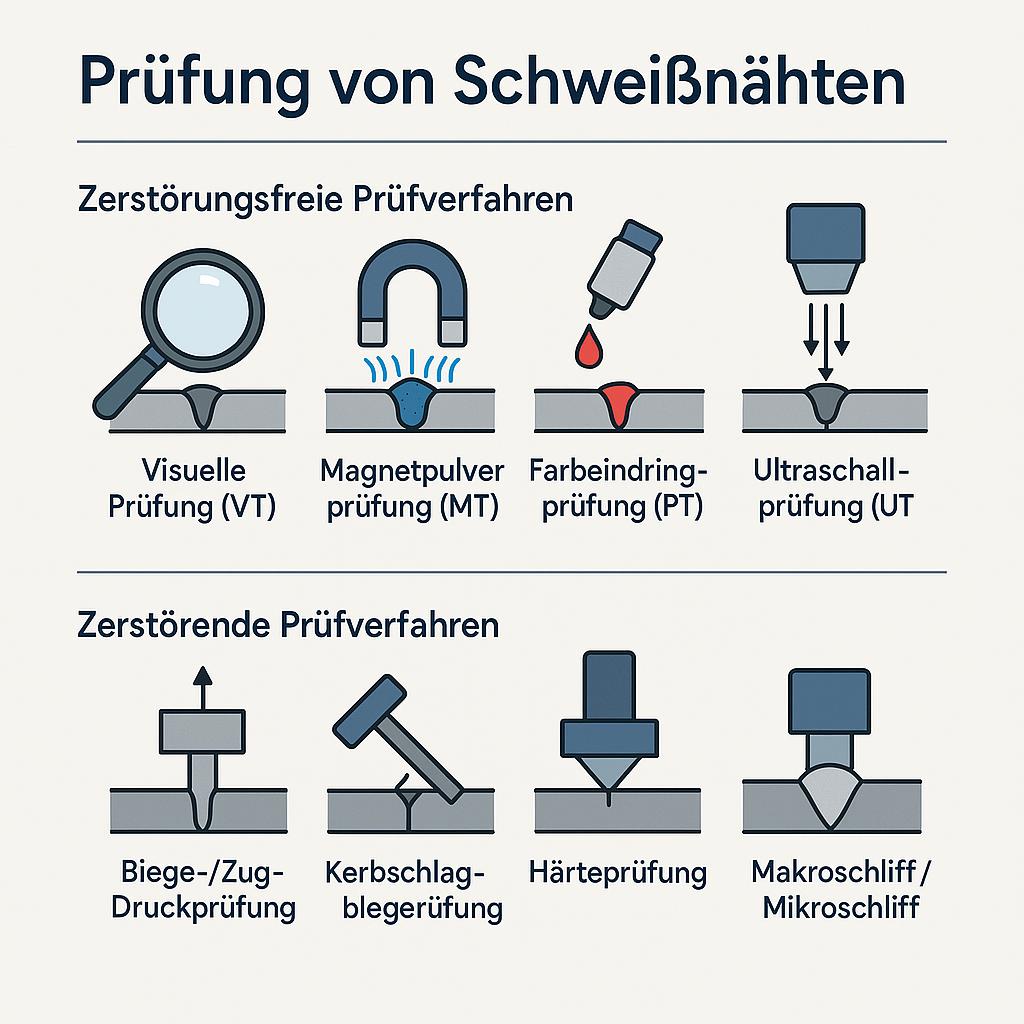 schweißnähte prüfverfahren
